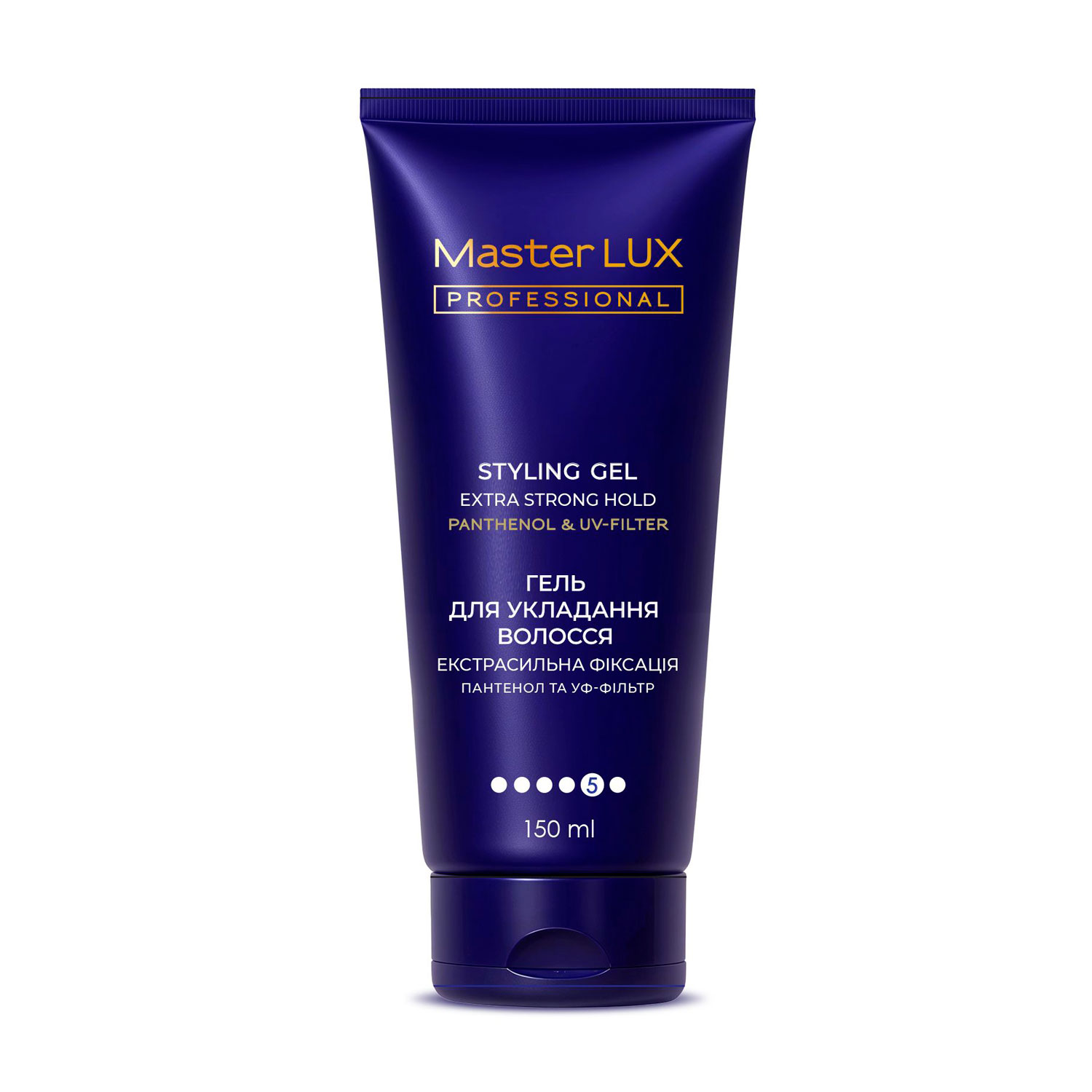 Гель для укладання волосся Master LUX Professional Styling Gel екстрасильна фіксація, 150 мл